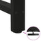 vidaXL Coffee Table Legs Black 2 pcs 30x(30-31) cm Steel