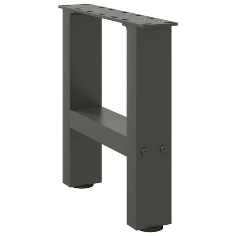 vidaXL Coffee Table Legs Anthracite 2 pcs 30x(30-31) cm Steel