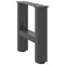 vidaXL Coffee Table Legs Anthracite 2 pcs 30x(30-31) cm Steel