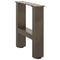 vidaXL Coffee Table Legs Natural Steel 2 pcs 30x(30-31) cm Steel