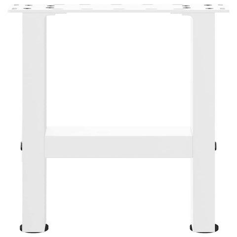 vidaXL Coffee Table Legs White 2 pcs 40x(30-31) cm Steel