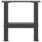 vidaXL Coffee Table Legs Anthracite 2 pcs 40x(30-31) cm Steel