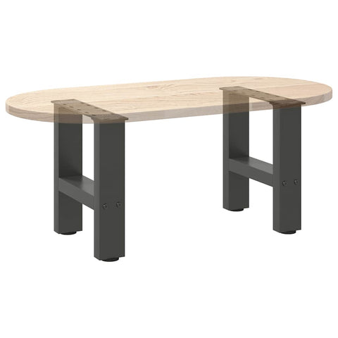 vidaXL Coffee Table Legs Anthracite 2 pcs 40x(30-31) cm Steel