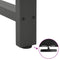 vidaXL Coffee Table Legs Anthracite 2 pcs 40x(30-31) cm Steel