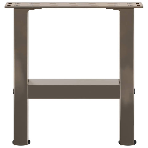 vidaXL Coffee Table Legs Natural Steel 2 pcs 40x(30-31) cm Steel