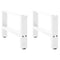 vidaXL Coffee Table Legs White 2 pcs 50x(30-31) cm Steel