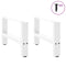 vidaXL Coffee Table Legs White 2 pcs 50x(30-31) cm Steel