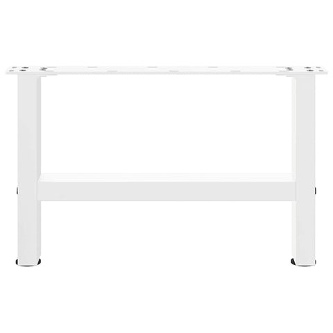 vidaXL Coffee Table Legs White 2 pcs 50x(30-31) cm Steel