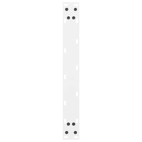 vidaXL Coffee Table Legs White 2 pcs 50x(30-31) cm Steel