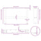 vidaXL Coffee Table Legs White 2 pcs 50x(30-31) cm Steel