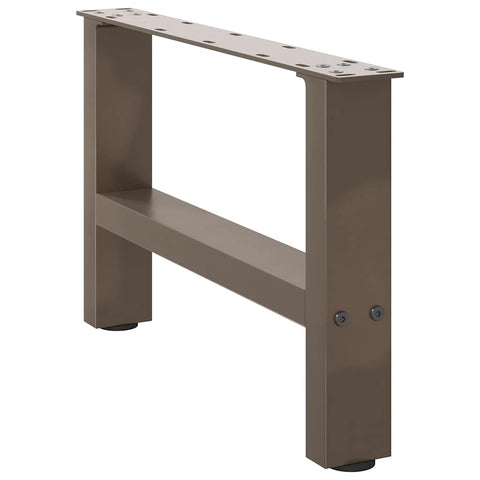 vidaXL Coffee Table Legs Natural Steel 2 pcs 50x(30-31) cm Steel