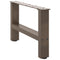 vidaXL Coffee Table Legs Natural Steel 2 pcs 50x(30-31) cm Steel