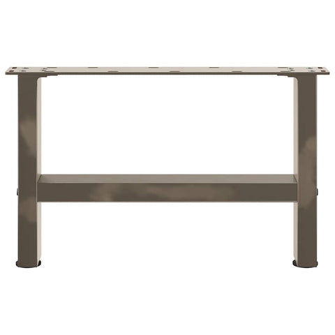 vidaXL Coffee Table Legs Natural Steel 2 pcs 50x(30-31) cm Steel