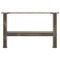 vidaXL Coffee Table Legs Natural Steel 2 pcs 50x(30-31) cm Steel