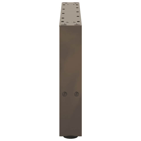 vidaXL Coffee Table Legs Natural Steel 2 pcs 50x(30-31) cm Steel