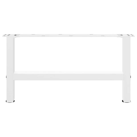 vidaXL Coffee Table Legs White 2 pcs 60x(30-31) cm Steel