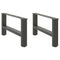 vidaXL Coffee Table Legs Anthracite 2 pcs 60x(30-31) cm Steel