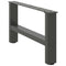 vidaXL Coffee Table Legs Anthracite 2 pcs 60x(30-31) cm Steel