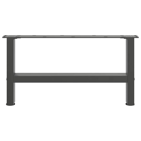 vidaXL Coffee Table Legs Anthracite 2 pcs 60x(30-31) cm Steel