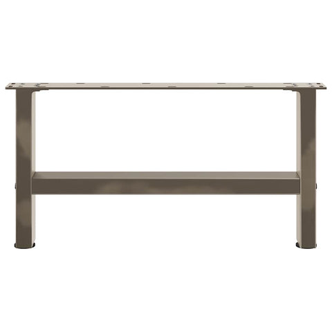 vidaXL Coffee Table Legs Natural Steel 2 pcs 60x(30-31) cm Steel