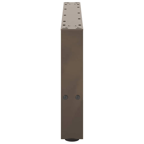 vidaXL Coffee Table Legs Natural Steel 2 pcs 60x(30-31) cm Steel