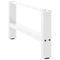 vidaXL Coffee Table Legs White 2 pcs 70x(30-31) cm Steel