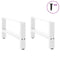 vidaXL Coffee Table Legs White 2 pcs 70x(30-31) cm Steel