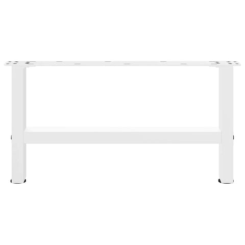 vidaXL Coffee Table Legs White 2 pcs 70x(30-31) cm Steel
