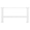 vidaXL Coffee Table Legs White 2 pcs 70x(30-31) cm Steel