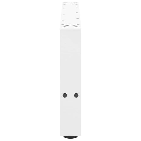 vidaXL Coffee Table Legs White 2 pcs 70x(30-31) cm Steel