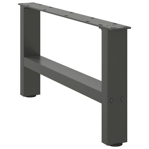 vidaXL Coffee Table Legs Anthracite 2 pcs 70x(30-31) cm Steel