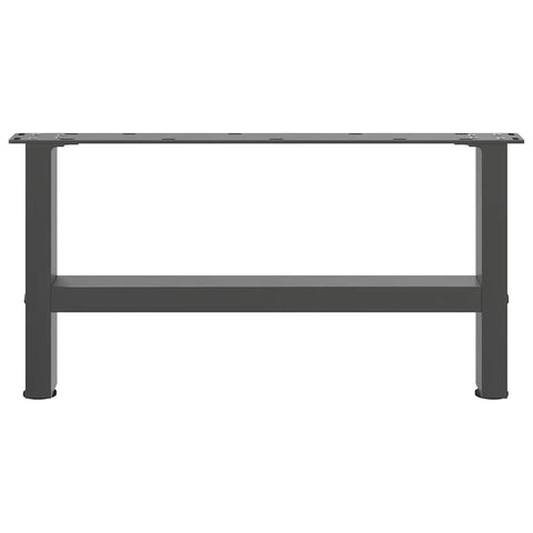 vidaXL Coffee Table Legs Anthracite 2 pcs 70x(30-31) cm Steel
