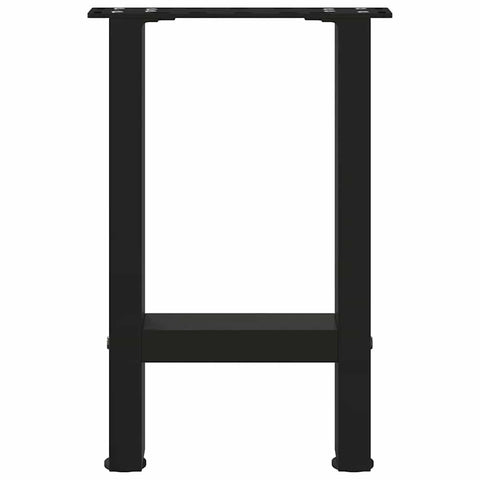 vidaXL Coffee Table Legs Black 2 pcs 28x(42-43) cm Steel