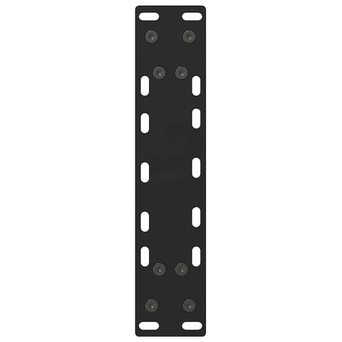 vidaXL Coffee Table Legs Black 2 pcs 28x(42-43) cm Steel