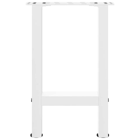 vidaXL Coffee Table Legs White 2 pcs 28x(42-43) cm Steel