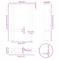 vidaXL Coffee Table Legs White 2 pcs 28x(42-43) cm Steel