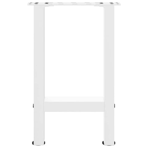 vidaXL Coffee Table Legs White 2 pcs 38x(42-43) cm Steel