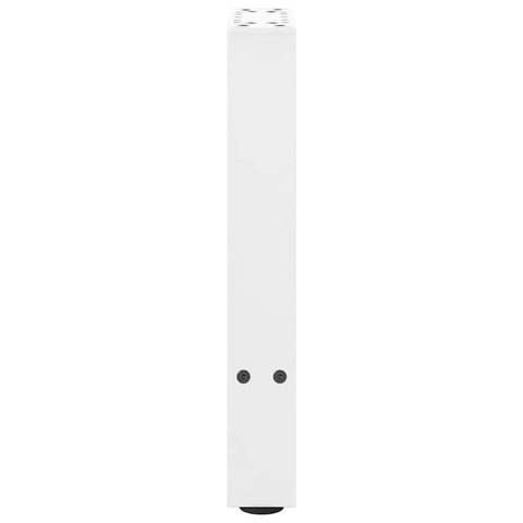 vidaXL Coffee Table Legs White 2 pcs 38x(42-43) cm Steel