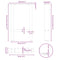 vidaXL Coffee Table Legs White 2 pcs 38x(42-43) cm Steel