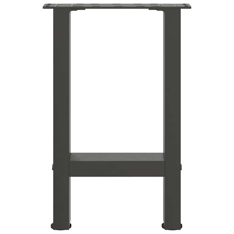 vidaXL Coffee Table Legs Anthracite 2 pcs 38x(42-43) cm Steel