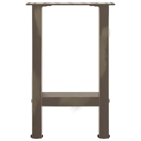 vidaXL Coffee Table Legs Natural Steel 2 pcs 38x(42-43) cm Steel