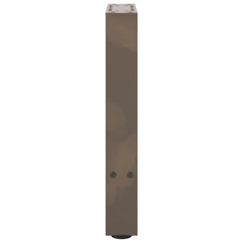 vidaXL Coffee Table Legs Natural Steel 2 pcs 38x(42-43) cm Steel
