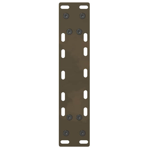 vidaXL Coffee Table Legs Natural Steel 2 pcs 38x(42-43) cm Steel