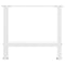 vidaXL Coffee Table Legs White 2 pcs 50x(42-43) cm Steel