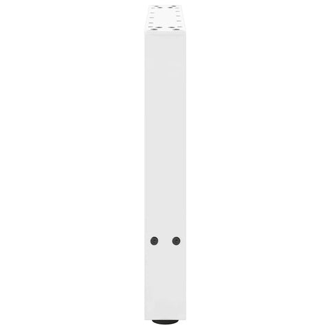 vidaXL Coffee Table Legs White 2 pcs 50x(42-43) cm Steel