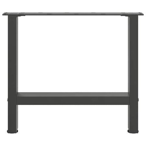 vidaXL Coffee Table Legs Anthracite 2 pcs 50x(42-43) cm Steel