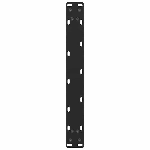 vidaXL Coffee Table Legs Black 2 pcs 60x(42-43) cm Steel