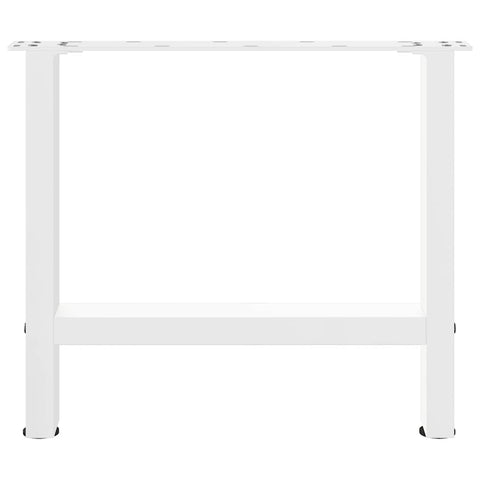 vidaXL Coffee Table Legs White 2 pcs 60x(42-43) cm Steel