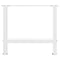 vidaXL Coffee Table Legs White 2 pcs 60x(42-43) cm Steel