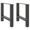 vidaXL Coffee Table Legs Anthracite 2 pcs 60x(42-43) cm Steel